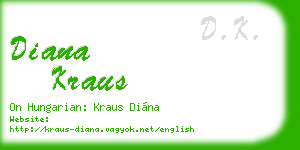 diana kraus business card